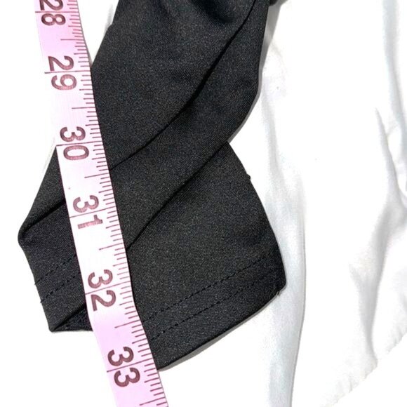 Shein Black Ruched High-Waisted Stretch Leggings Women Size M EU 38 US 6 Polyest - Picture 12 of 12